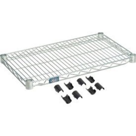 GLOBAL EQUIPMENT Nexel    S1424Z Poly-Z-Brite    Wire Shelf 24"W x 14"D 561532